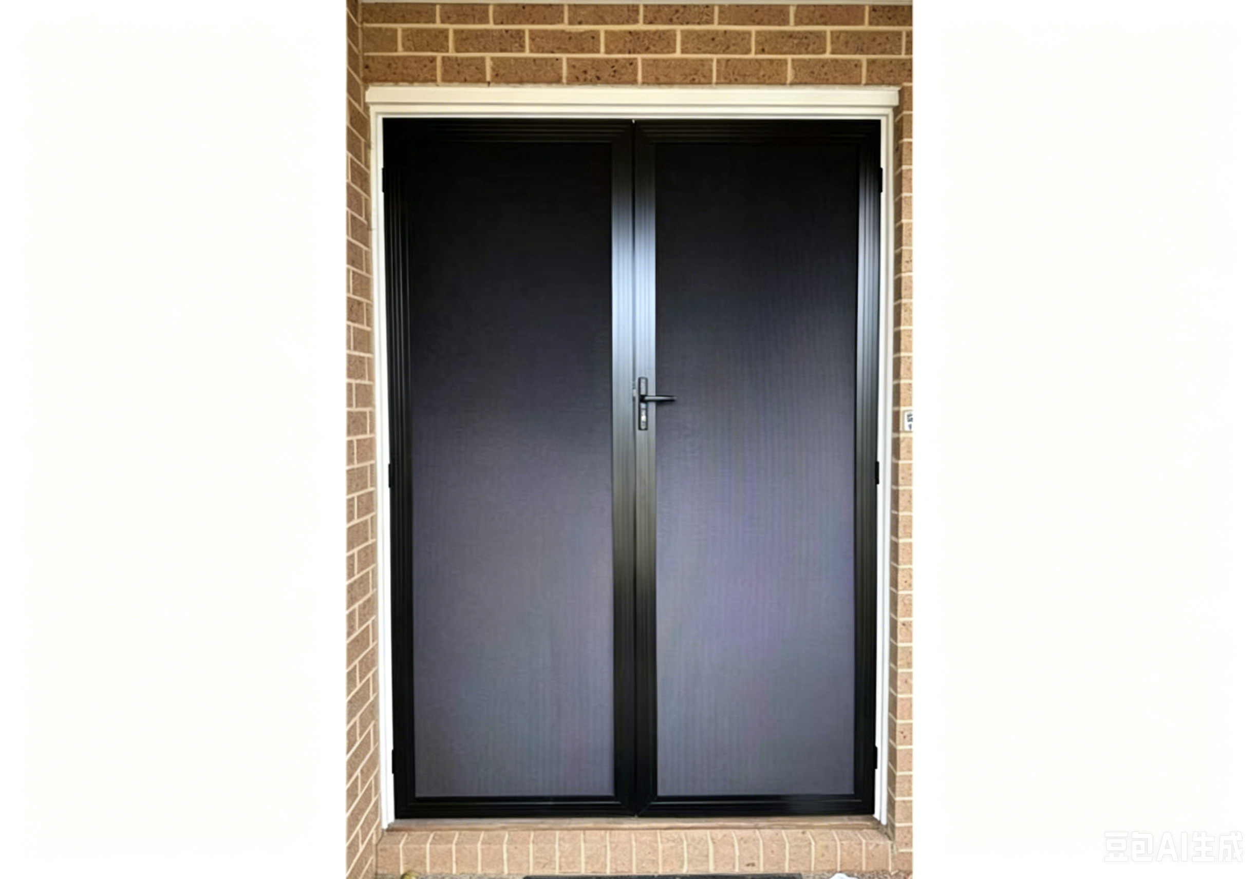 安全防盗平开纱门